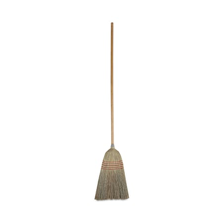 Unisan Parlor Broom, Corn Fiber Bristles, 55" Overall Length, Natural 926C